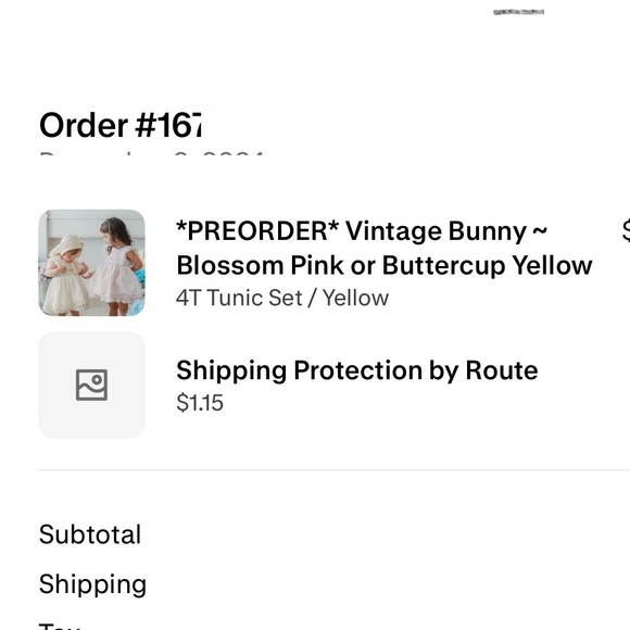 Love & Grow Clothing Co. Buttercup Yellow Tunic with Embroidered Bunny - Size 4T - Picture 11 of 11